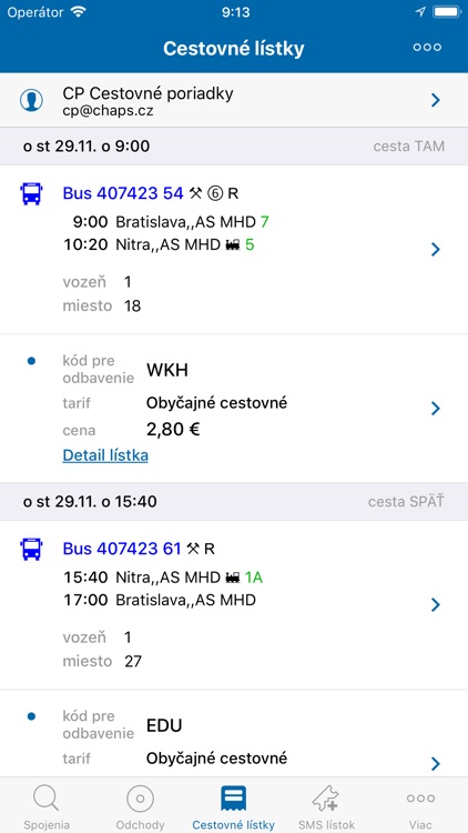 Cestovné poriadky CP screenshot-4