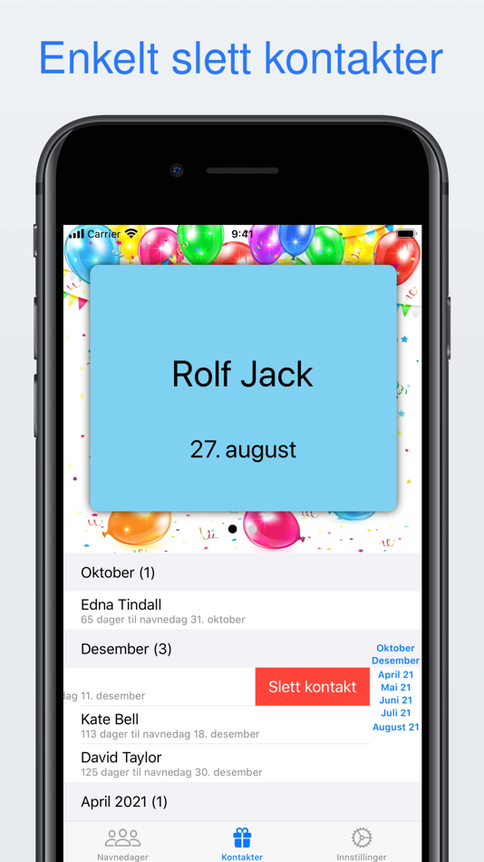 #4. Navnedag (iOS) Podle: Runar Ovesen Hjerpbakk