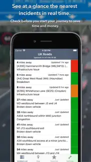 uk roads - traffic & cameras iphone screenshot 2