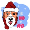 Dogs And Christmas Sticker icon