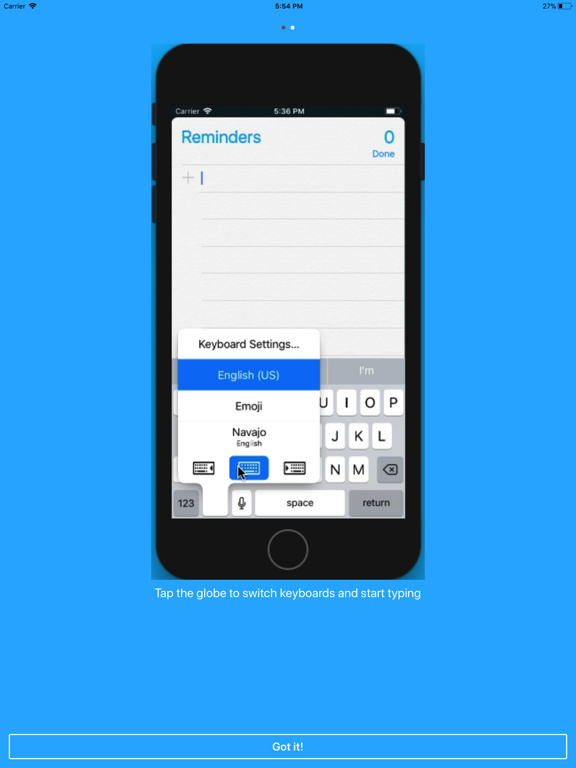 Screenshot #6 pour Navajo Keyboard App