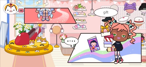 Miga Town: My Store - このアプリでは、多様なファッションアクセサリーでキャラクターを飾ったり（アクセサリー）、大切な人への贈り物を選んで心を込めたギフトを贈れます（ギフトボックス）。