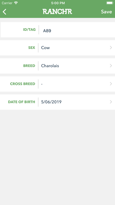 Ranchr - Cattle Record Keeping Screenshot