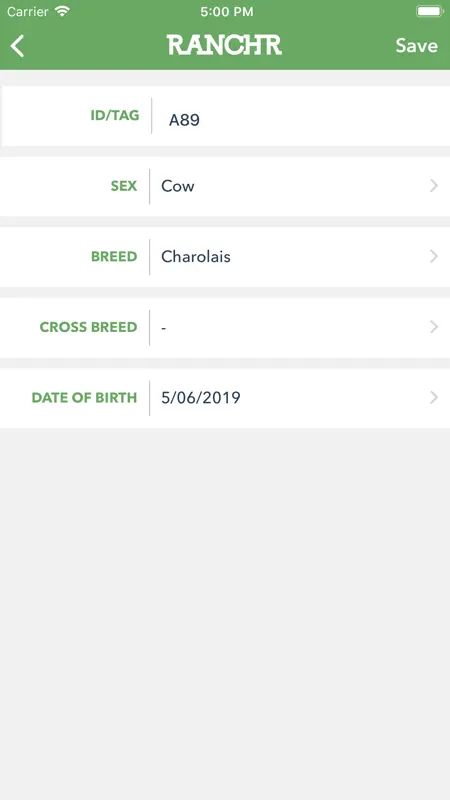 Ranchr - Cattle Record Keeping screenshot 5 of 5