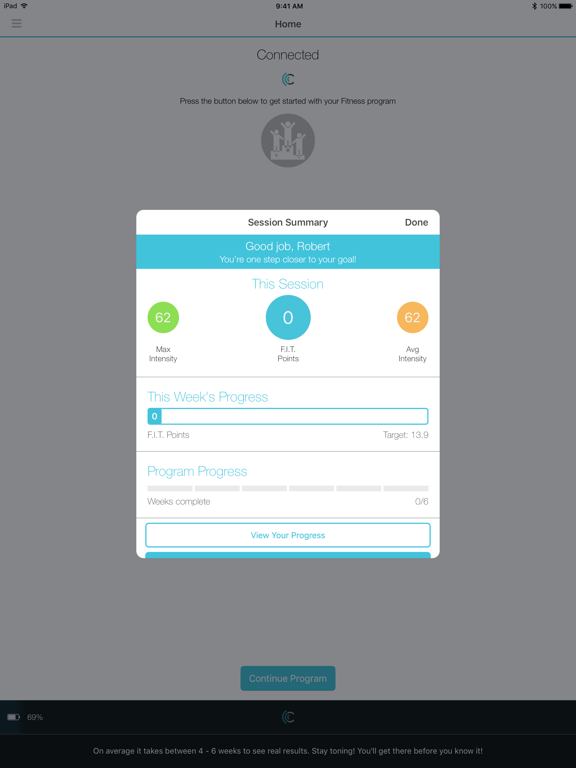 Slendertone Connect iPad screenshot 2 - Health & Fitness app