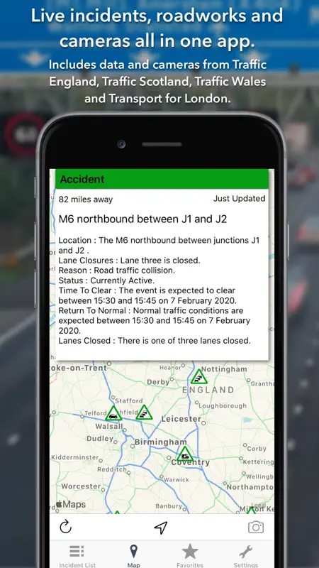UK Roads - Traffic & Cameras screenshot 3 of 7