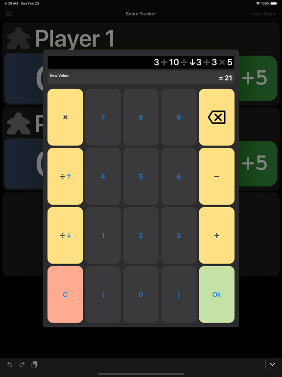 Game Score Tracker iPad screenshot 6 - Utilities app