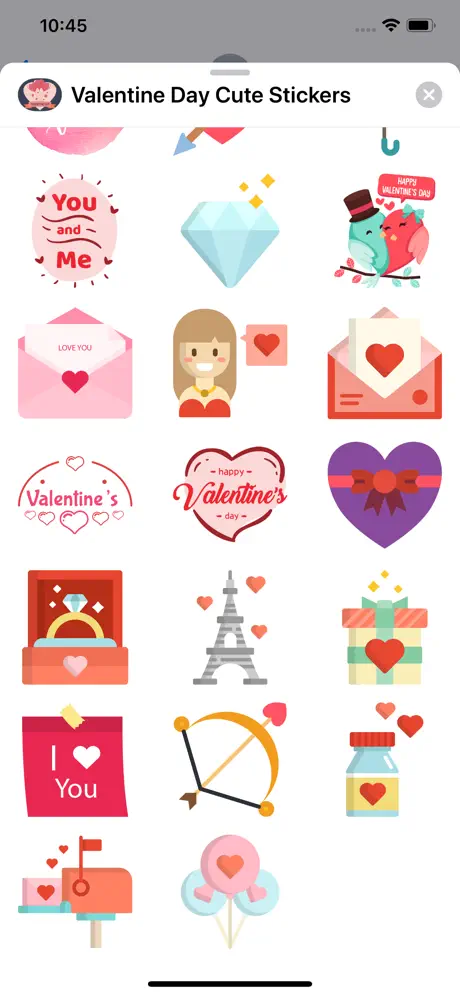 Valentine Day Cute Stickers