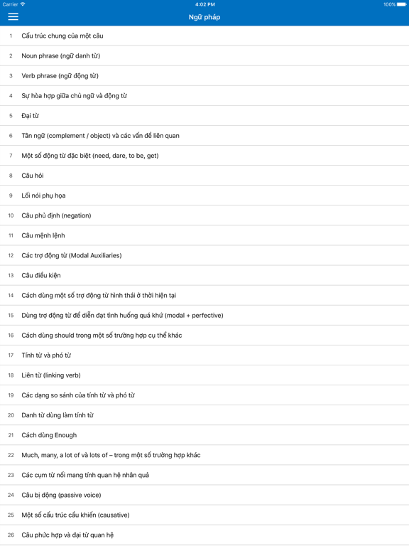 Screenshot #5 pour English Grammar TFlat