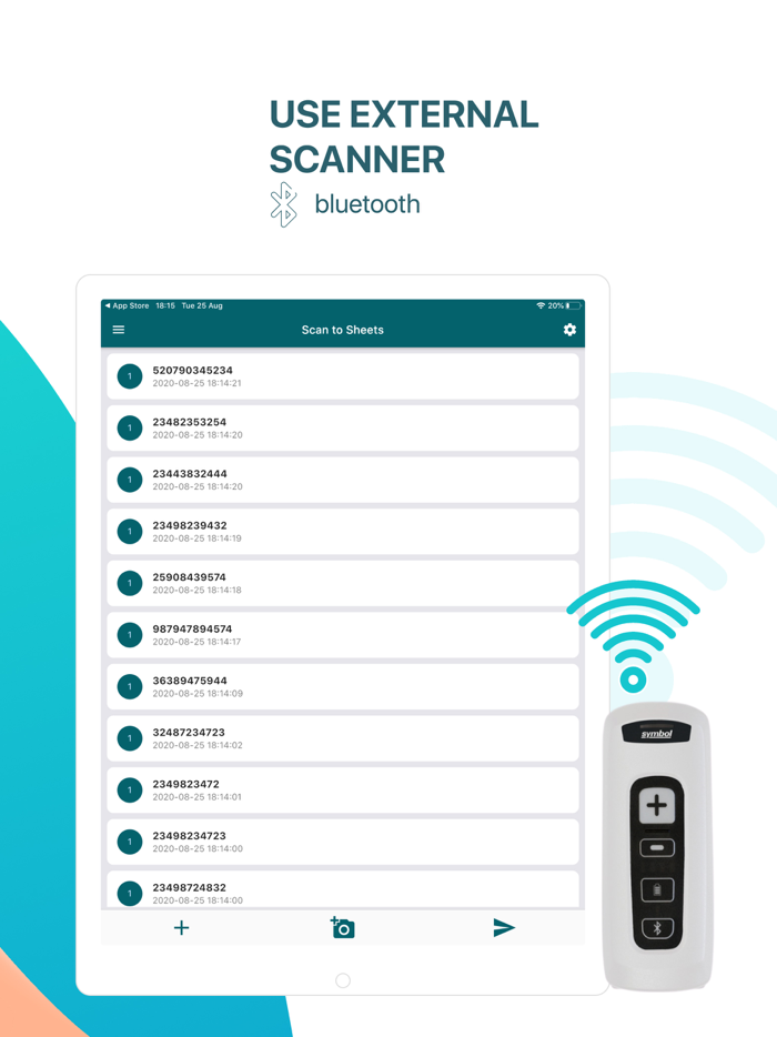 Scan to Sheets - QR and Barcode