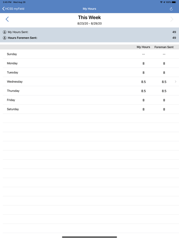 Screenshot #6 pour HCSS myField: Track job hours