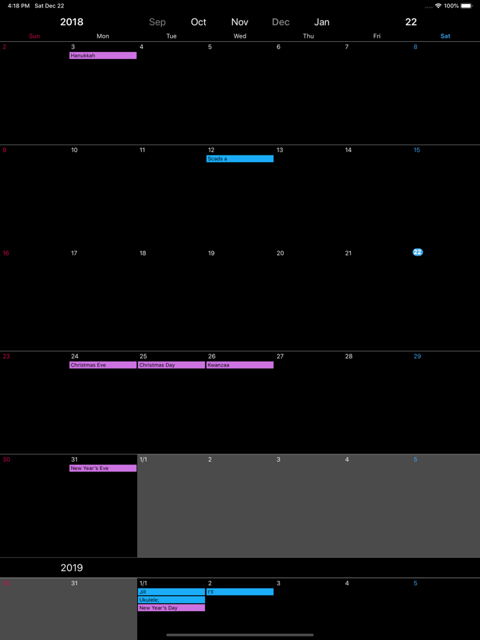 DoDay ∞ scroll Calender