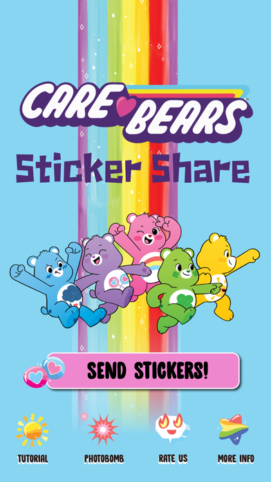 Screenshot #1 pour Care Bears Sticker Share