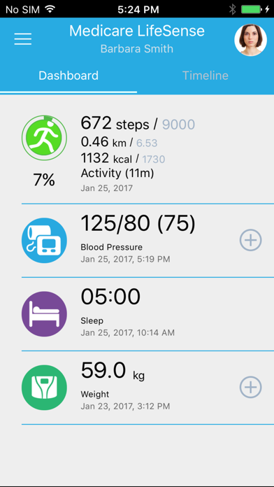 Medicare lifesense + Screenshot