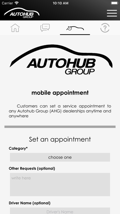 Autohub Mobile App Screenshot