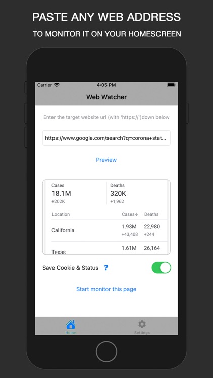 Web Watcher Widget