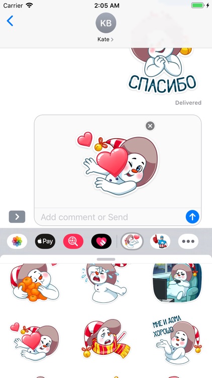 The Smiley Snowman Stickers screenshot-7