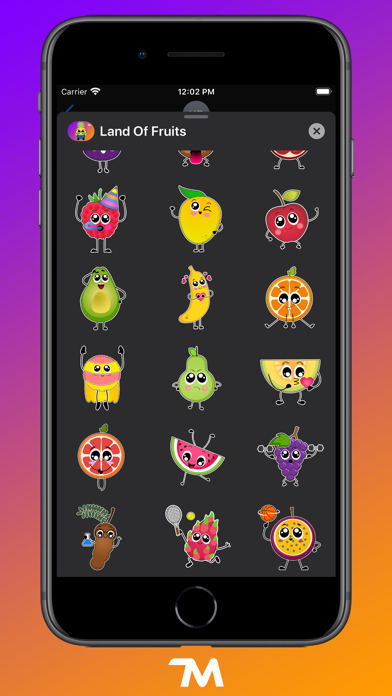 Screenshot #3 pour Land Of Fruits Stickers