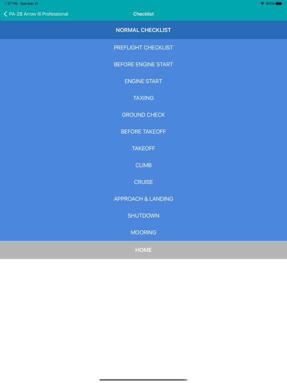 Screenshot #5 pour Piper PA-28 Checklists