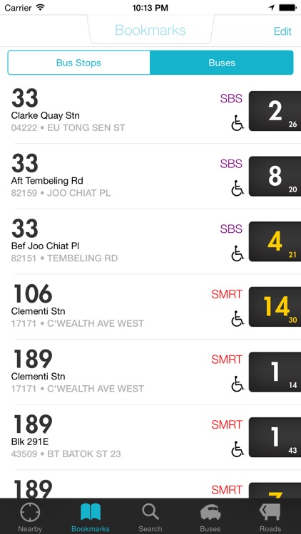 SG Buses - Bus Arrival Times screenshot-0