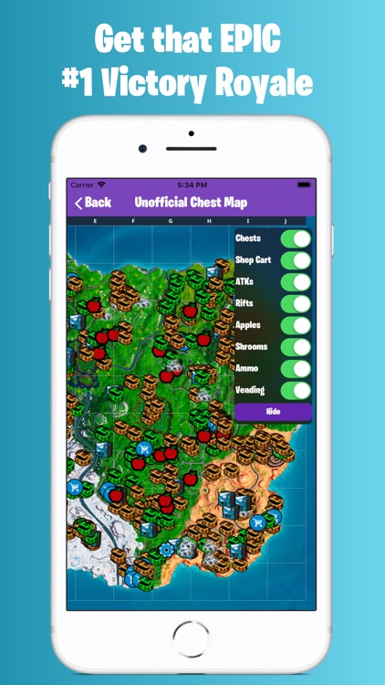 Chest Map For Fortnite