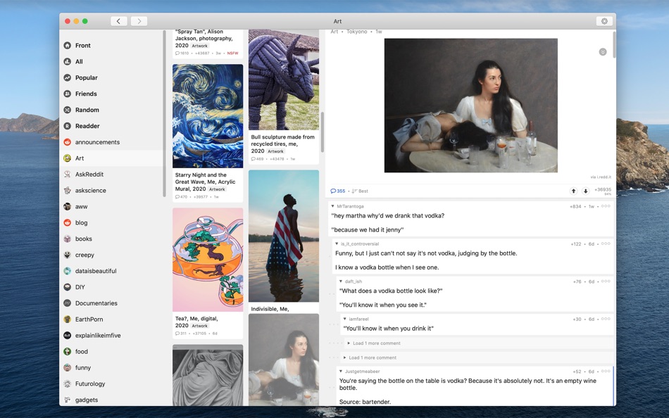 #3. Readder Desktop for Reddit (macOS) By: Nutmeg Studios LLC