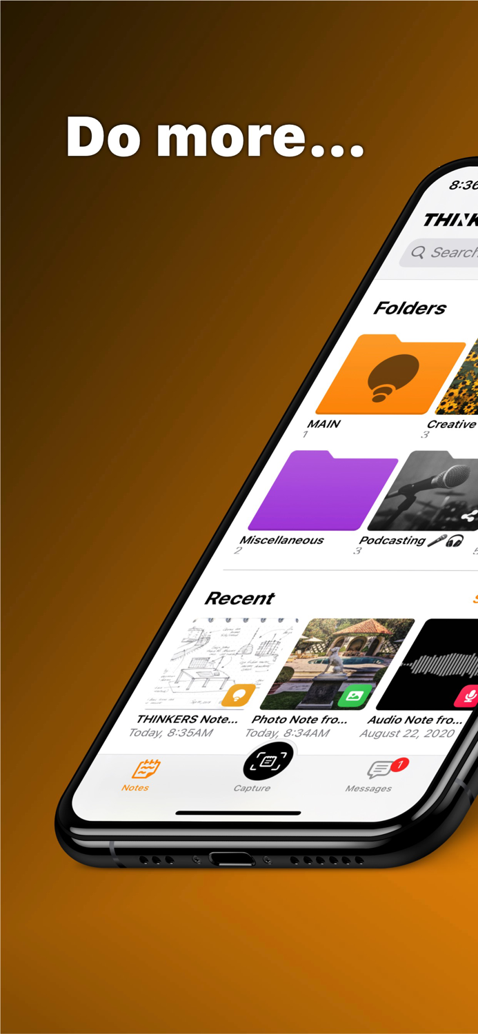 THINKERS App - Notes and Ideas