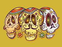 Dia De Muertos Reborn Stickers