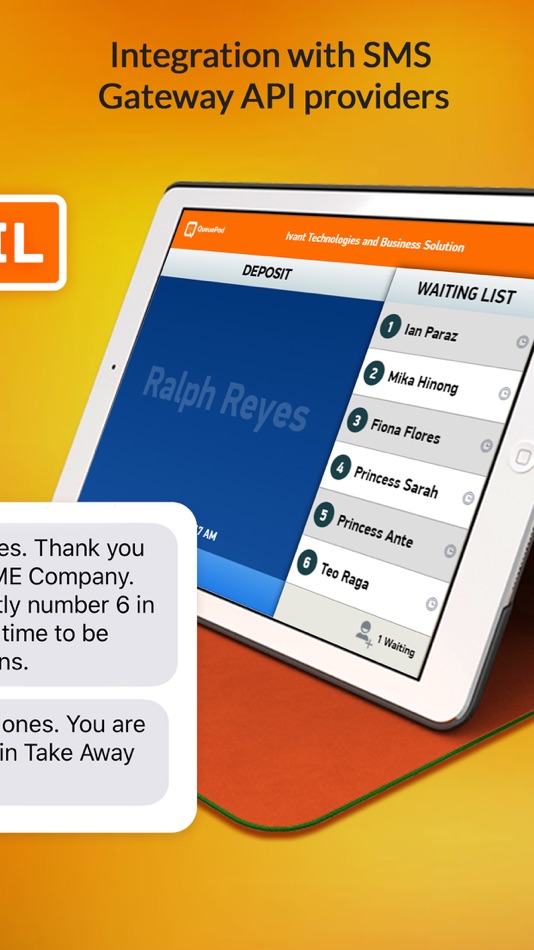 #10. QueuePad for Customer Waitlist (iOS) 由: Ivant Technologies and Business Solutions, Inc.