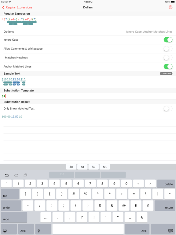 Screenshot #5 pour RegEx Knife