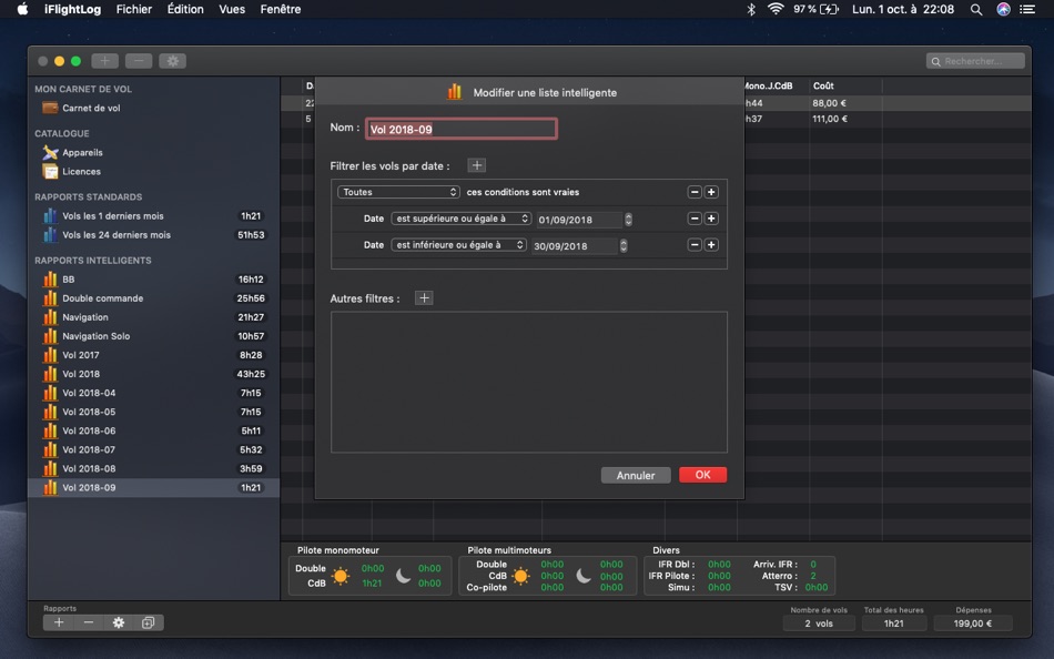 #4. iFlightLog - Pilot Logbook (macOS) 来自: Julien Rozé