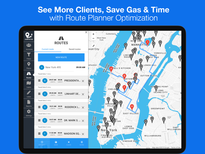 LeadPlotter Route and Sales CRM