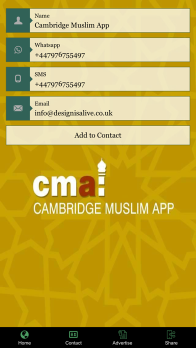 CMA Cambridge Muslims App screenshot 2