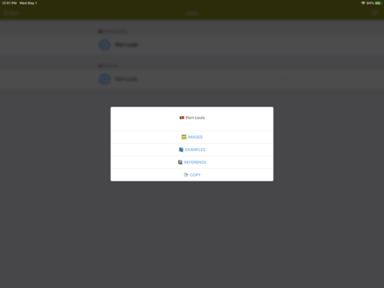 Quick Portuguese Dictionary iPad screenshot 4 - Reference app