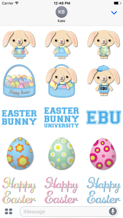 Easter Bunny Stickies Screenshot
