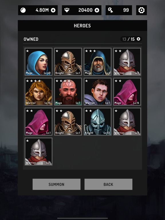 Moonlight Quest: Idle RPG iPad screenshot 5 - Games app