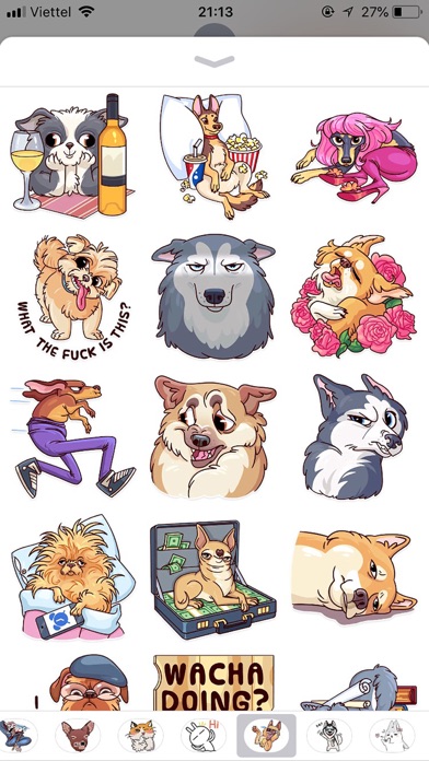 Dog Cute Pun Funny Stickers screenshot 3