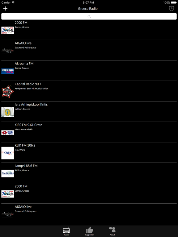Greek Radio - GR Radio iPad screenshot 1 - Entertainment app
