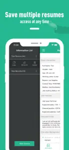 Resume builder - template screenshot #6 for iPhone