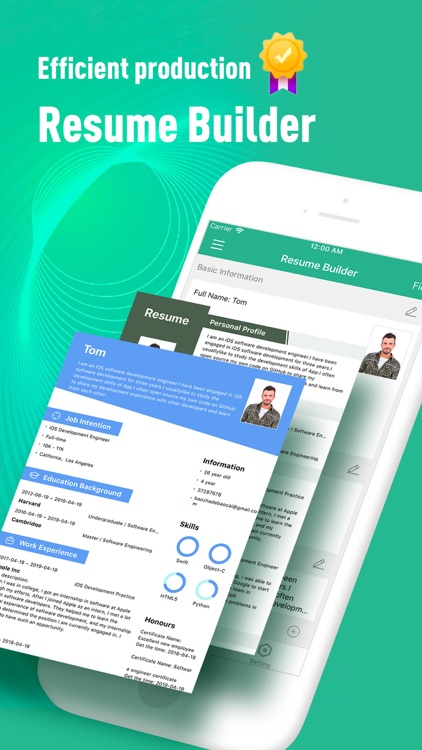 Resume builder - template screenshot-0