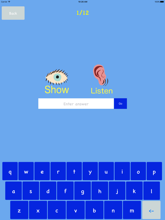 Your Spelling Grade 3/4 iPad screenshot 1 - Education app