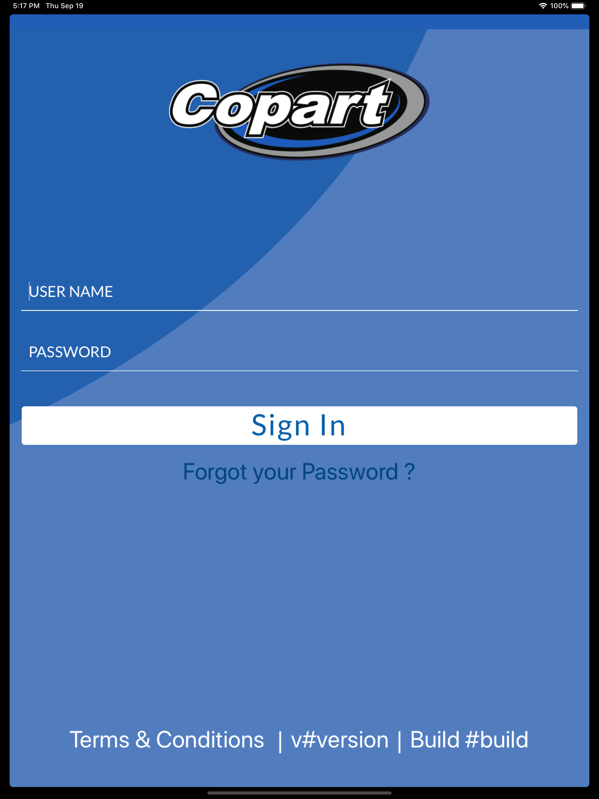 Copart - Seller Mobile