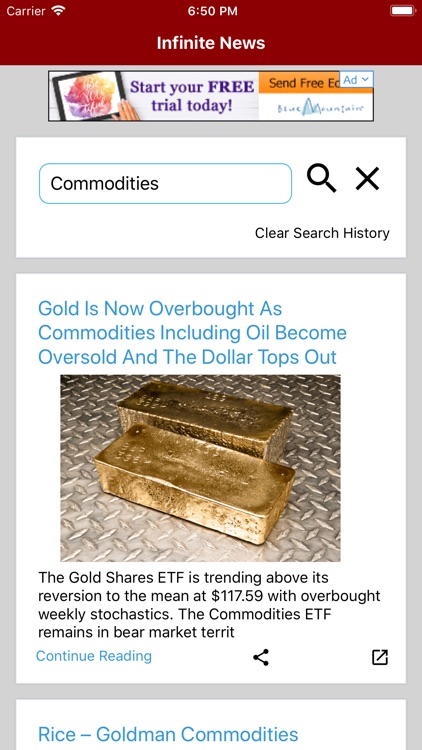 Infinite News Browser