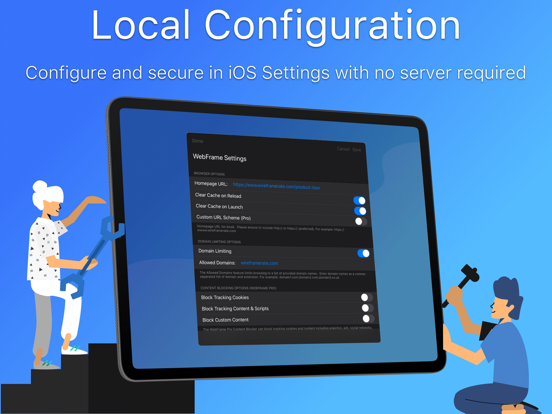 WebFrame Kiosk iPad screenshot 5 - Business app