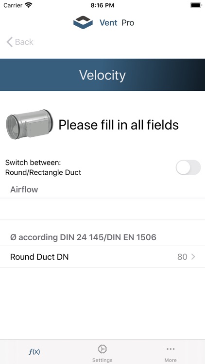 Vent Pro - Calculation Tool screenshot-3