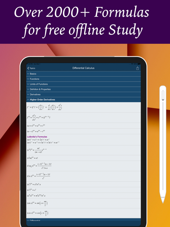 Screenshot #4 pour Math Formulas Study