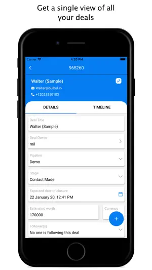 Bulbul CRM screenshot 1
