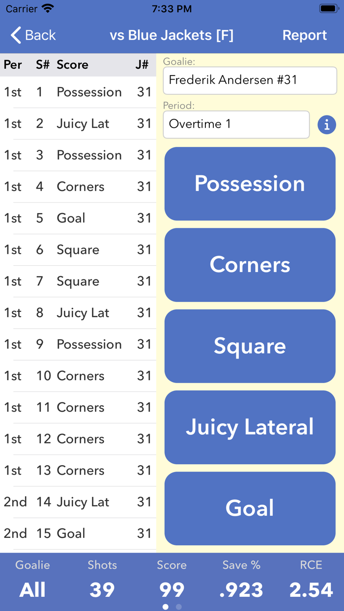 Goalie Rebound Tracking
