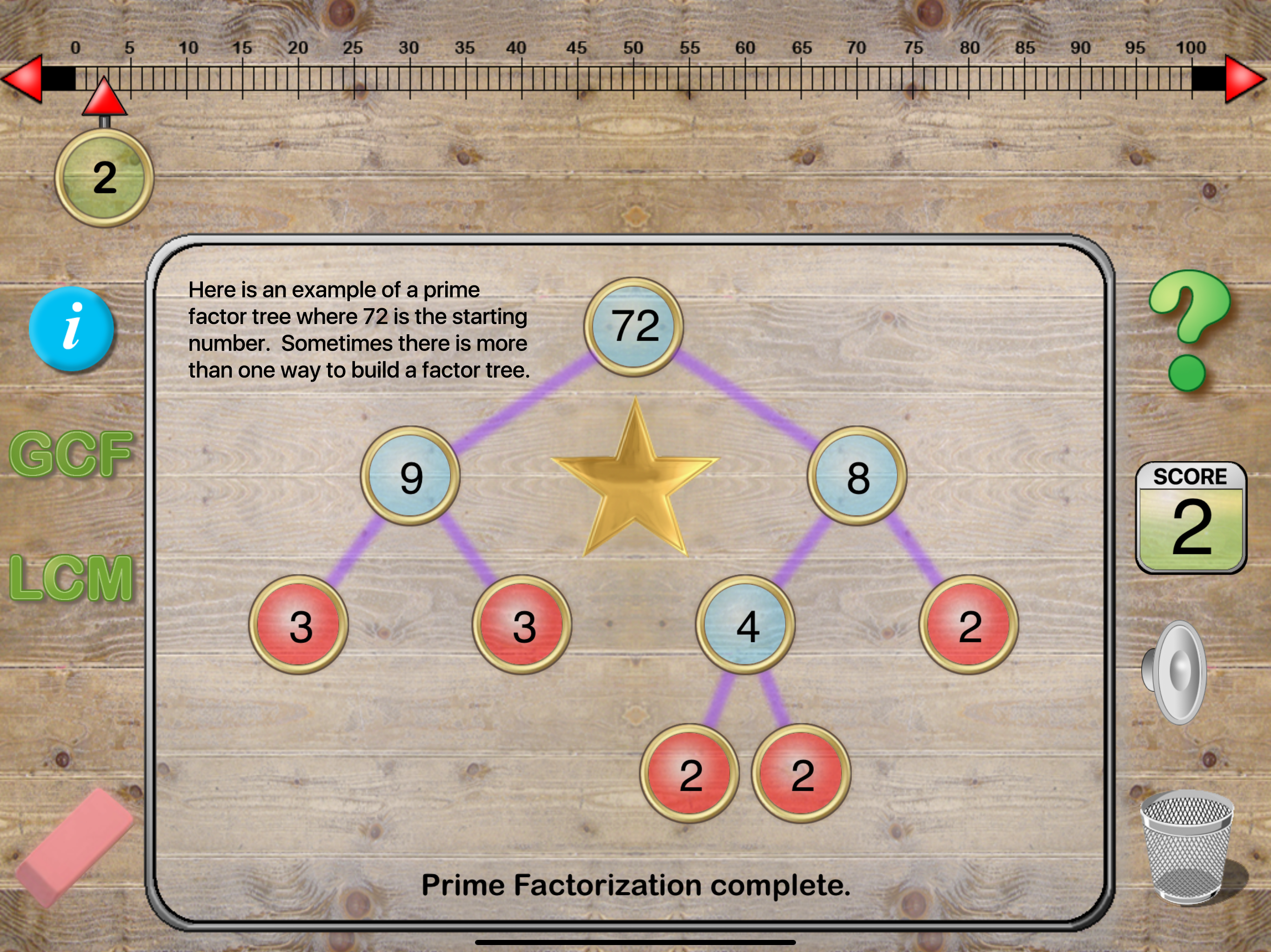 Prime Factorization Deluxe screenshot 3