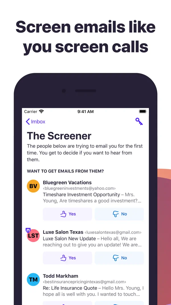 HEY Email Screenshot 1